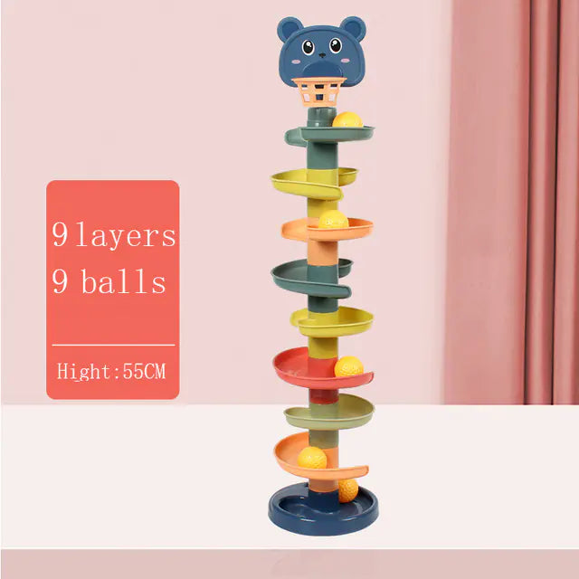 Montessori Rolling Ball Tower – Fun & Educational Toy for Curious Kids Ages 3-6
