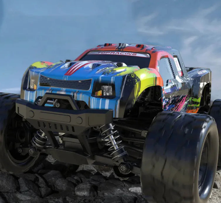 High-Speed RC Car – Durable Off-Road Racing Toy with Proportional Steering & Accessories