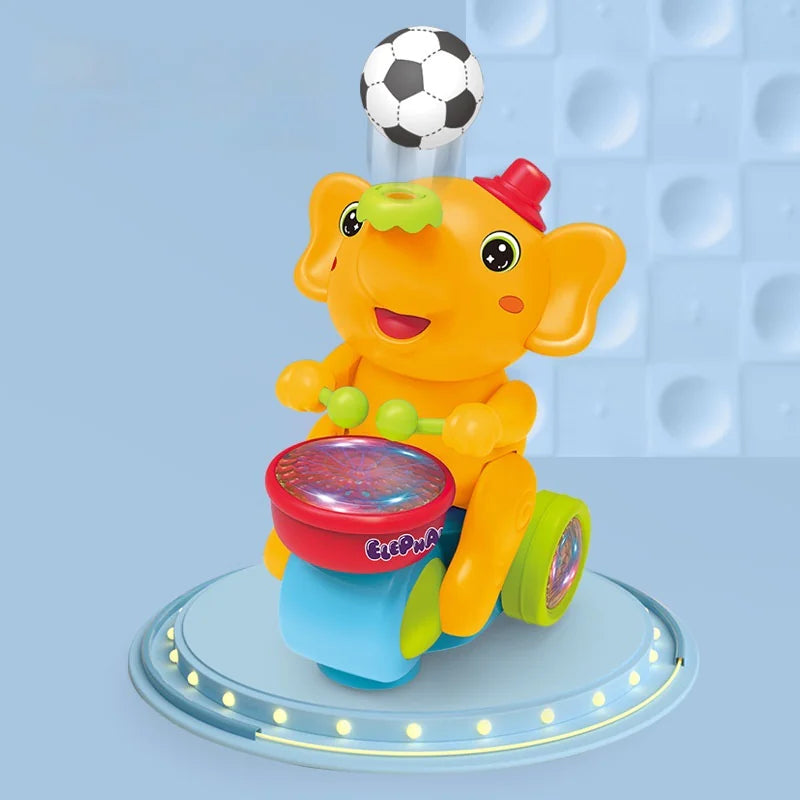 Elephant Musical Toy β Crawling, Lights, Sounds & Ball-Blowing Fun | Sensory Toy & Birthday Gift for Babies 6β12 Months