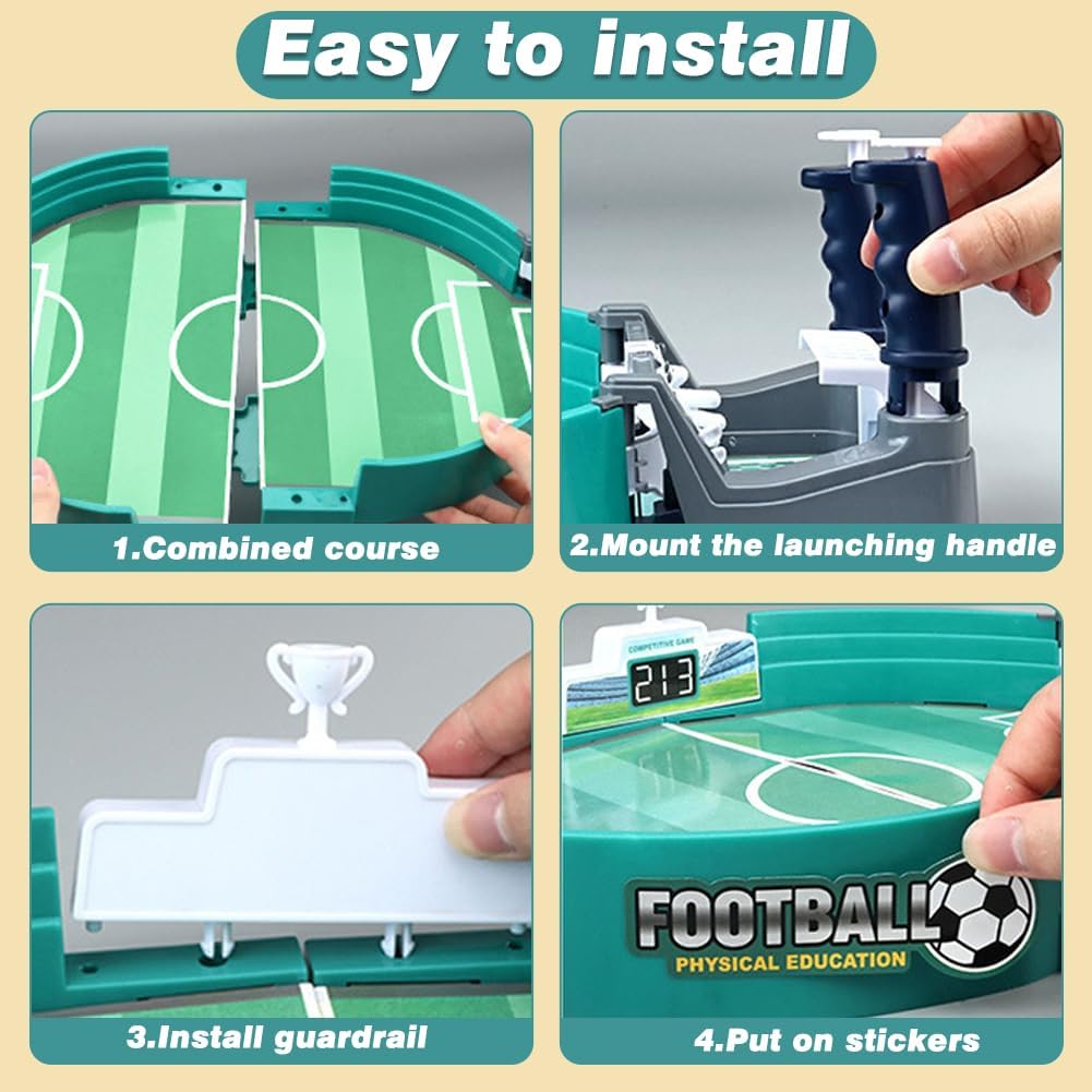 Mini Tabletop Football & Pinball Arcade Game – Interactive Soccer Toy for Kids, Parties & Family Fun
