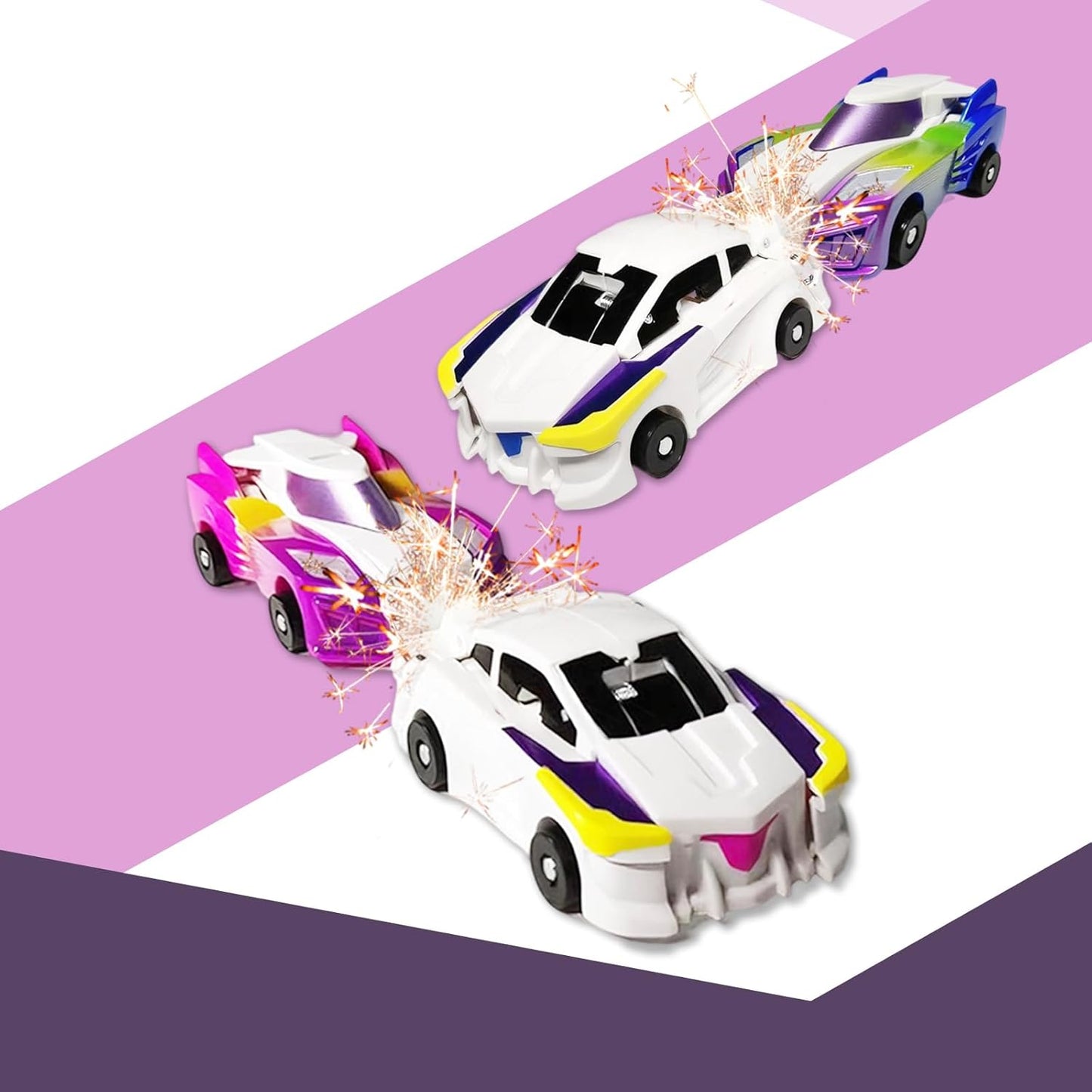 2 in 1 Unicorn Car Figurines – Magical Magnetic Transformation Toy for Kids Ages 4–6