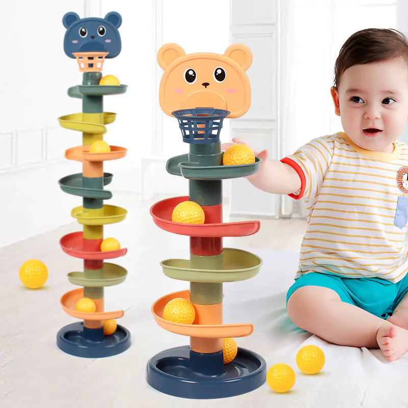 Montessori Rolling Ball Tower – Fun & Educational Toy for Curious Kids Ages 3-6