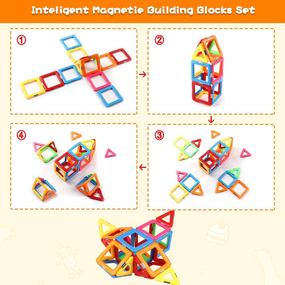 Magnetic Building Blocks for Kids – Early Learning & Creativity Development Set