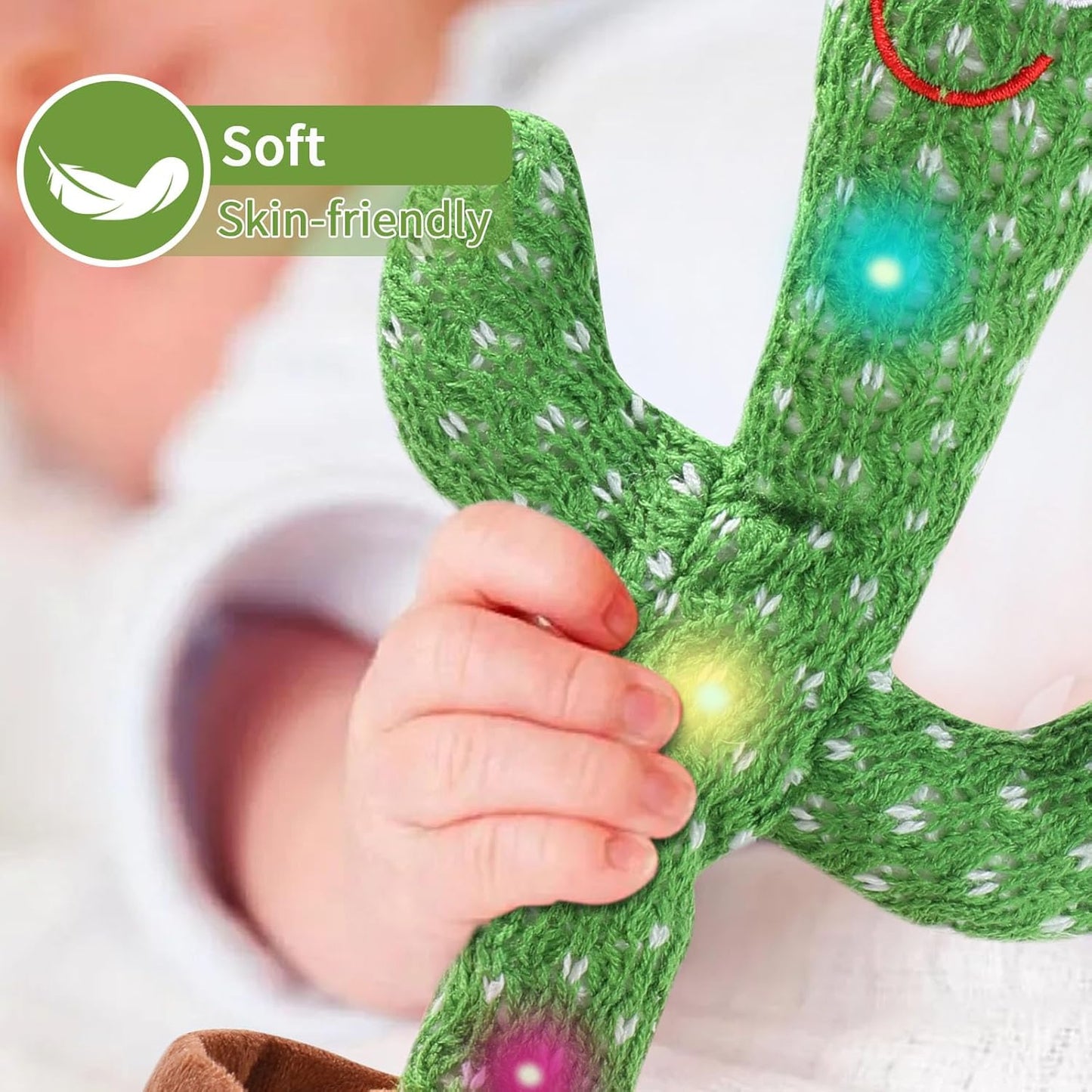Dancing Cactus Plush Toy – Talking & Singing Fun Gift for Kids and Adults (Single)