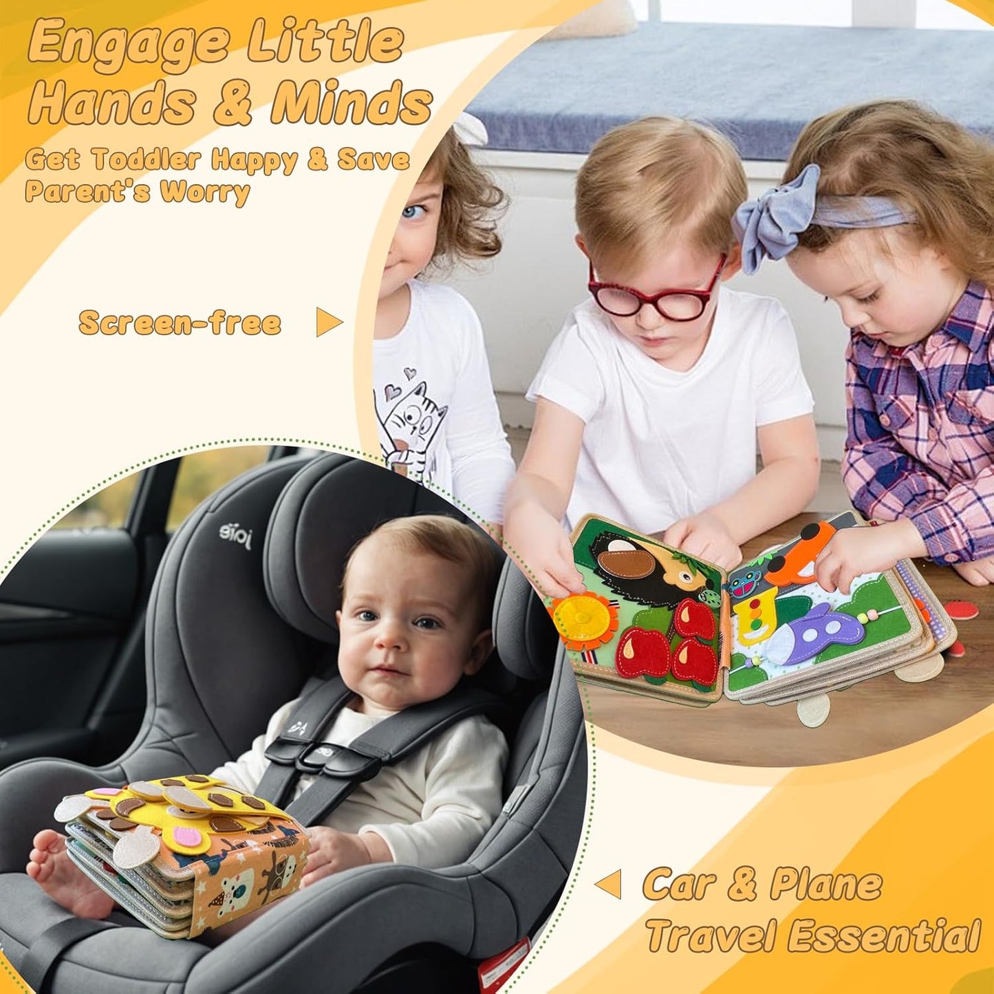 Montessori Busy Book β Toddler Educational Quiet Toy πβ¨