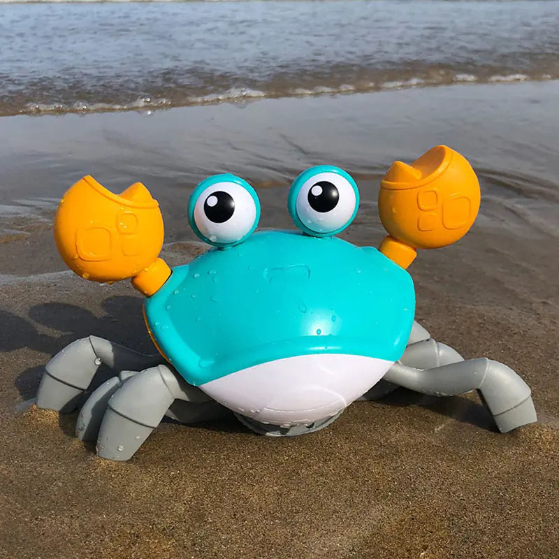 Crawling Crab Baby Toy: Interactive Fun with Lights, Music, and Obstacle Avoidance Sensors for Toddlers