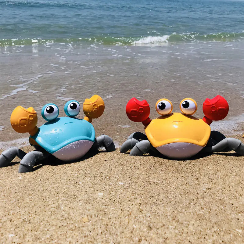 Crawling Crab Baby Toy: Interactive Fun with Lights, Music, and Obstacle Avoidance Sensors for Toddlers