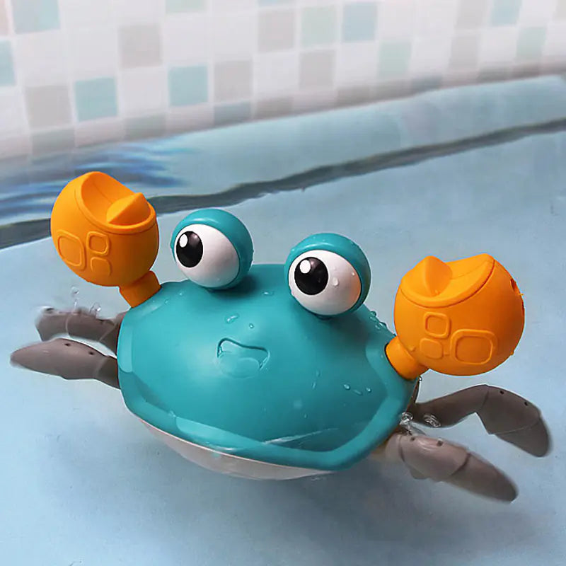 Crawling Crab Baby Toy: Interactive Fun with Lights, Music, and Obstacle Avoidance Sensors for Toddlers