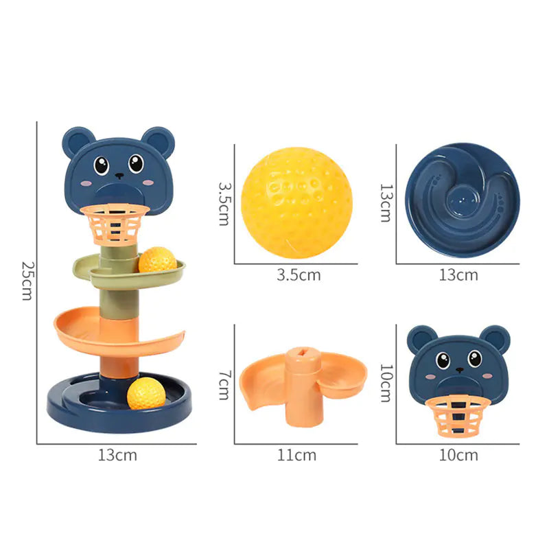 Montessori Rolling Ball Tower – Fun & Educational Toy for Curious Kids Ages 3-6