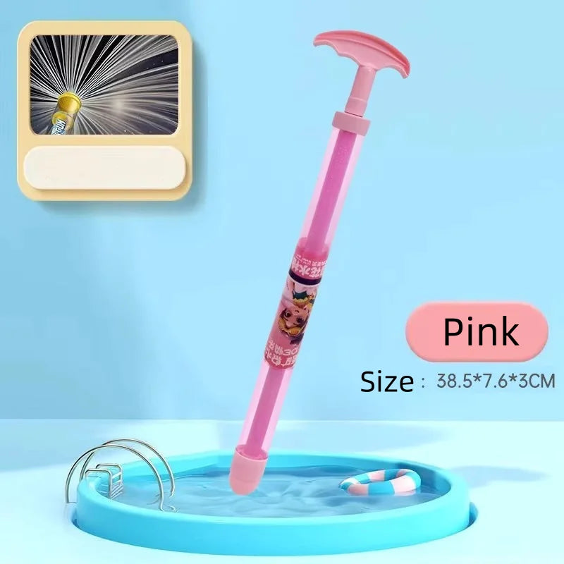 Firework Water Spray Gun – Pull-Out Water Guns in Fireworks Style, Fun Water Spray Toys for Parties, Concerts, Water Festivals, Pool Parties, and Family Gatherings (Blue, Pink, Purple, Yellow)