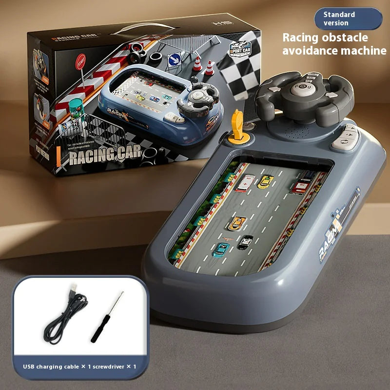 Racing Adventure Car Steering Wheel Toy for Kids – Steer Joy Driving Simulator with Music and Interactive Features – Fun Space Adventure Ship for Kids and Parents Needing a Break