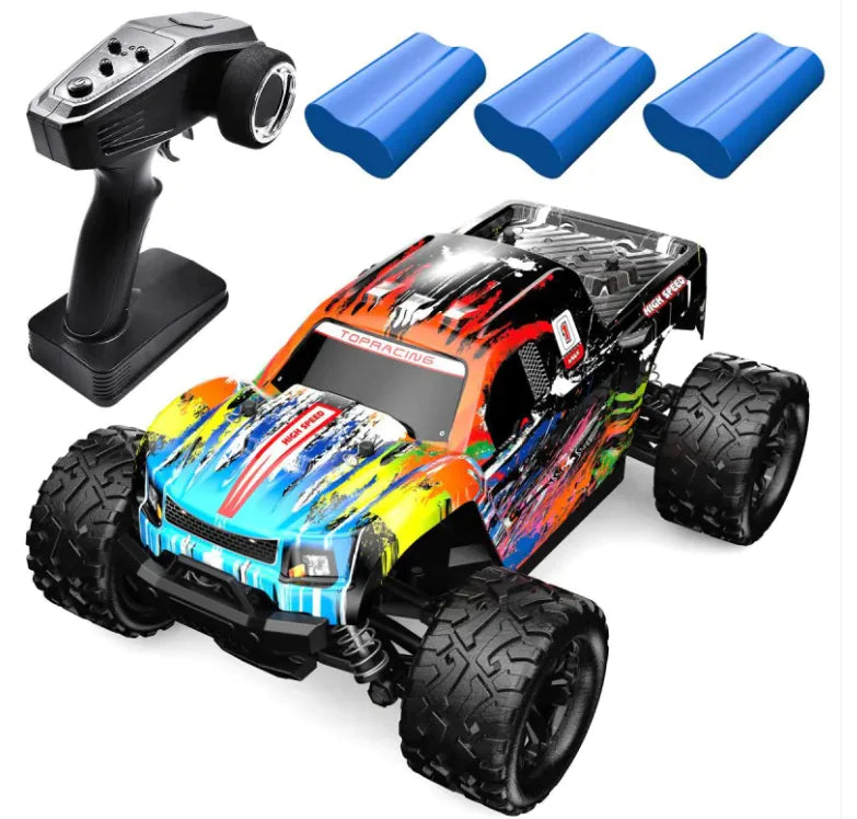 High-Speed RC Car – Durable Off-Road Racing Toy with Proportional Steering & Accessories