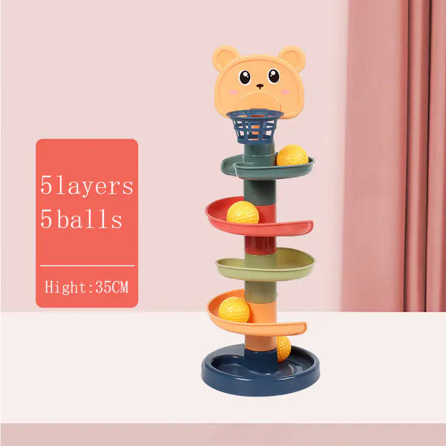 Montessori Rolling Ball Tower – Fun & Educational Toy for Curious Kids Ages 3-6