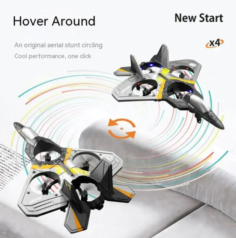Children's RC V17 Fighter Jet – Drop-Resistant Foam Glider Stunt Toy