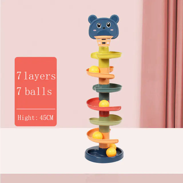Montessori Rolling Ball Tower – Fun & Educational Toy for Curious Kids Ages 3-6