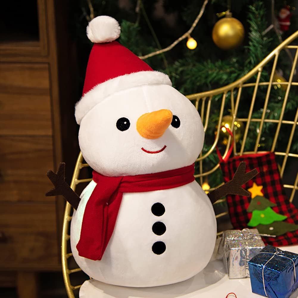 Christmas Plush Toy – Cute Santa & Snowman Dolls for Kids and Holiday Decoration & Gift