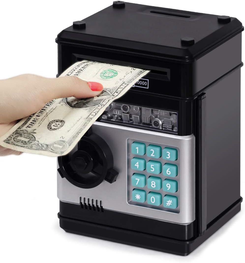 Electronic Piggy Bank: Automatic Mini Safe for Coins and Cash - A Hot Gift for Kids