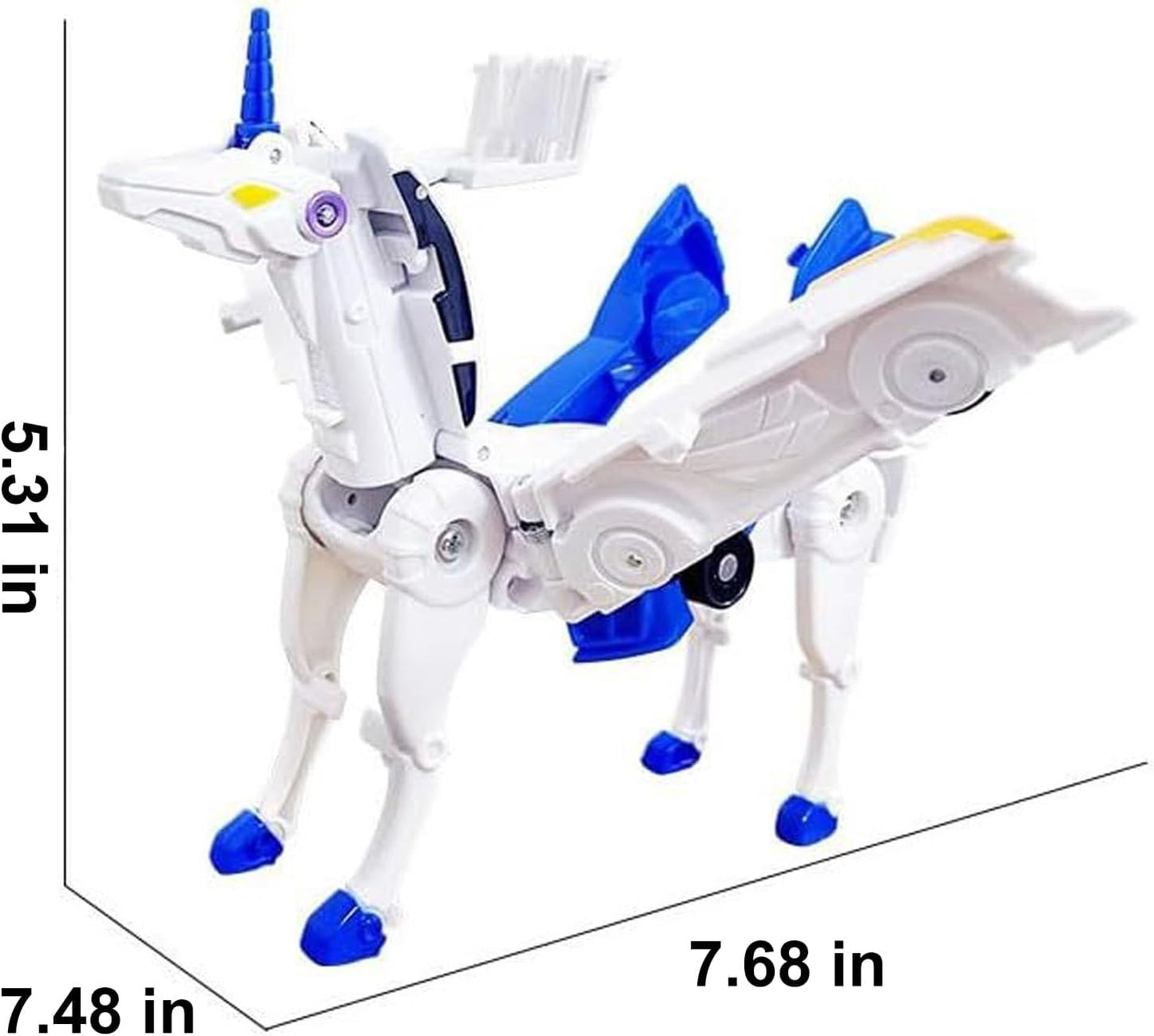 2 in 1 Unicorn Car Figurines – Magical Magnetic Transformation Toy for Kids Ages 4–6