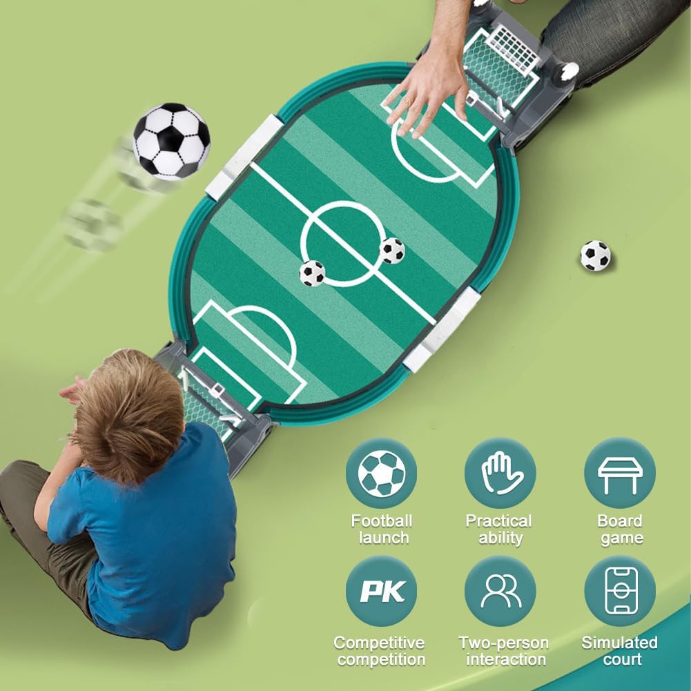 Mini Tabletop Football & Pinball Arcade Game – Interactive Soccer Toy for Kids, Parties & Family Fun