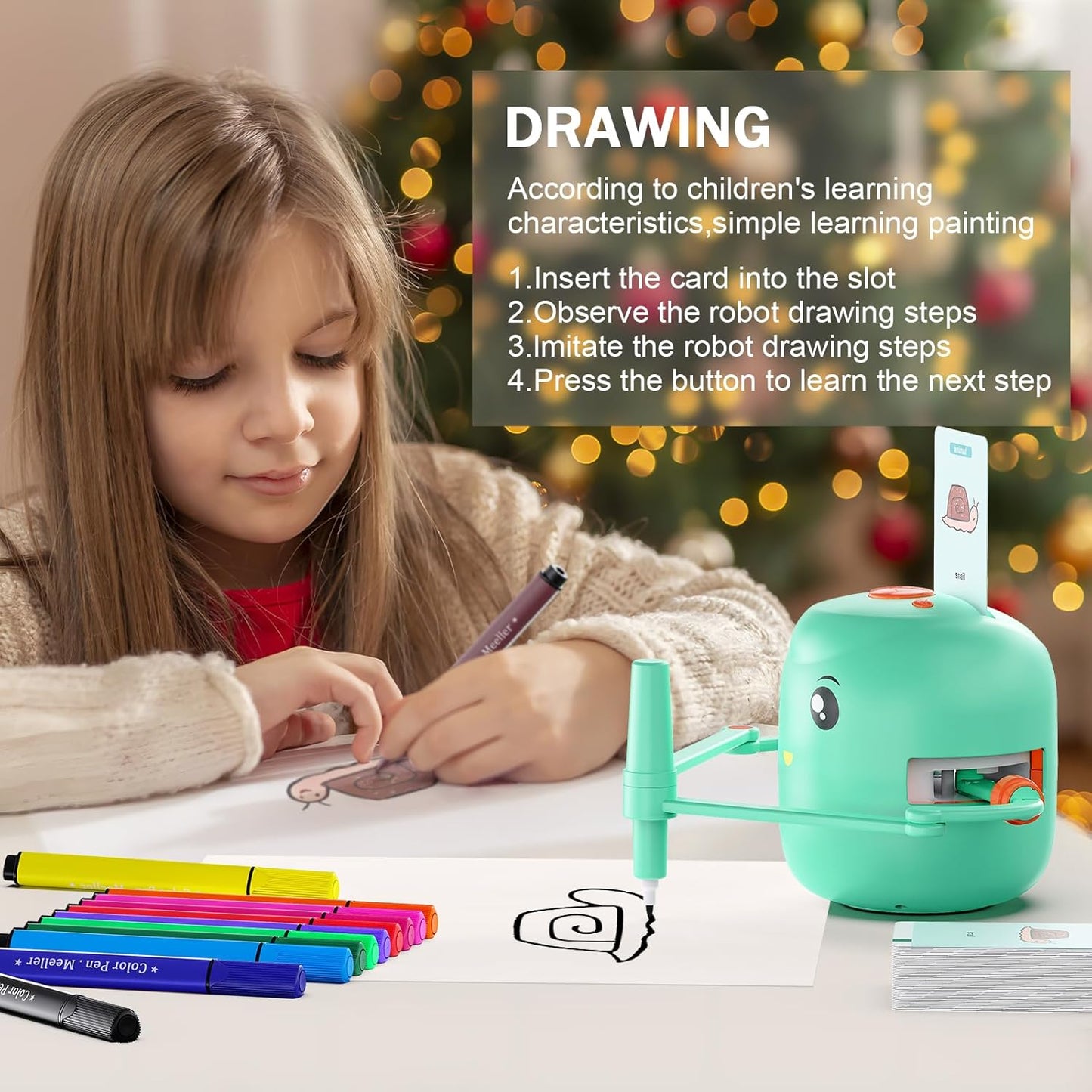 Creative Drawing Robot – Interactive Learning Toy for Kids Ages 3-6