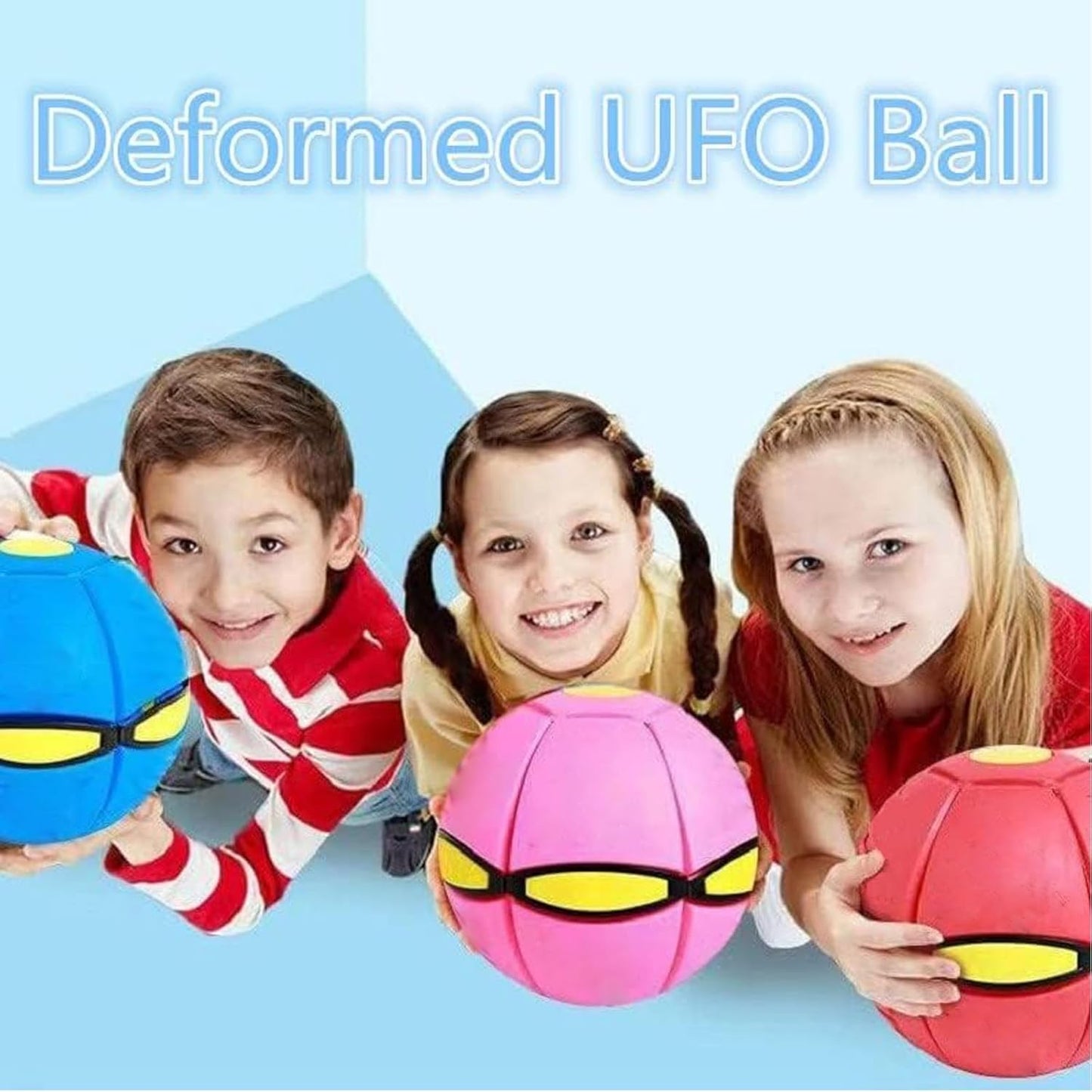 Magic Deformation UFO Flying Saucer Ball – Interactive Disc Ball Toy for Kids & Pets, Outdoor Games & Sports Fun