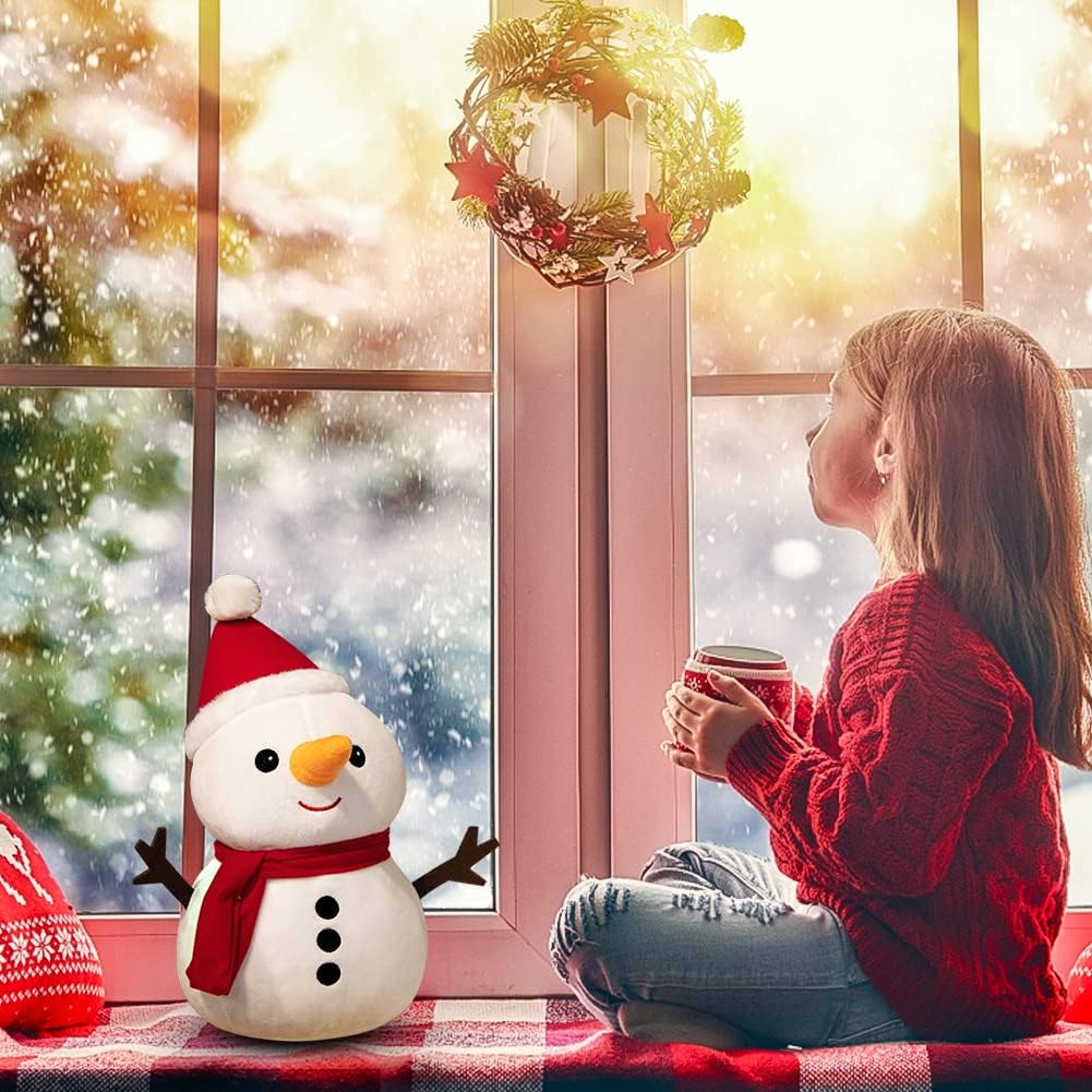 Christmas Plush Toy – Cute Santa & Snowman Dolls for Kids and Holiday Decoration & Gift