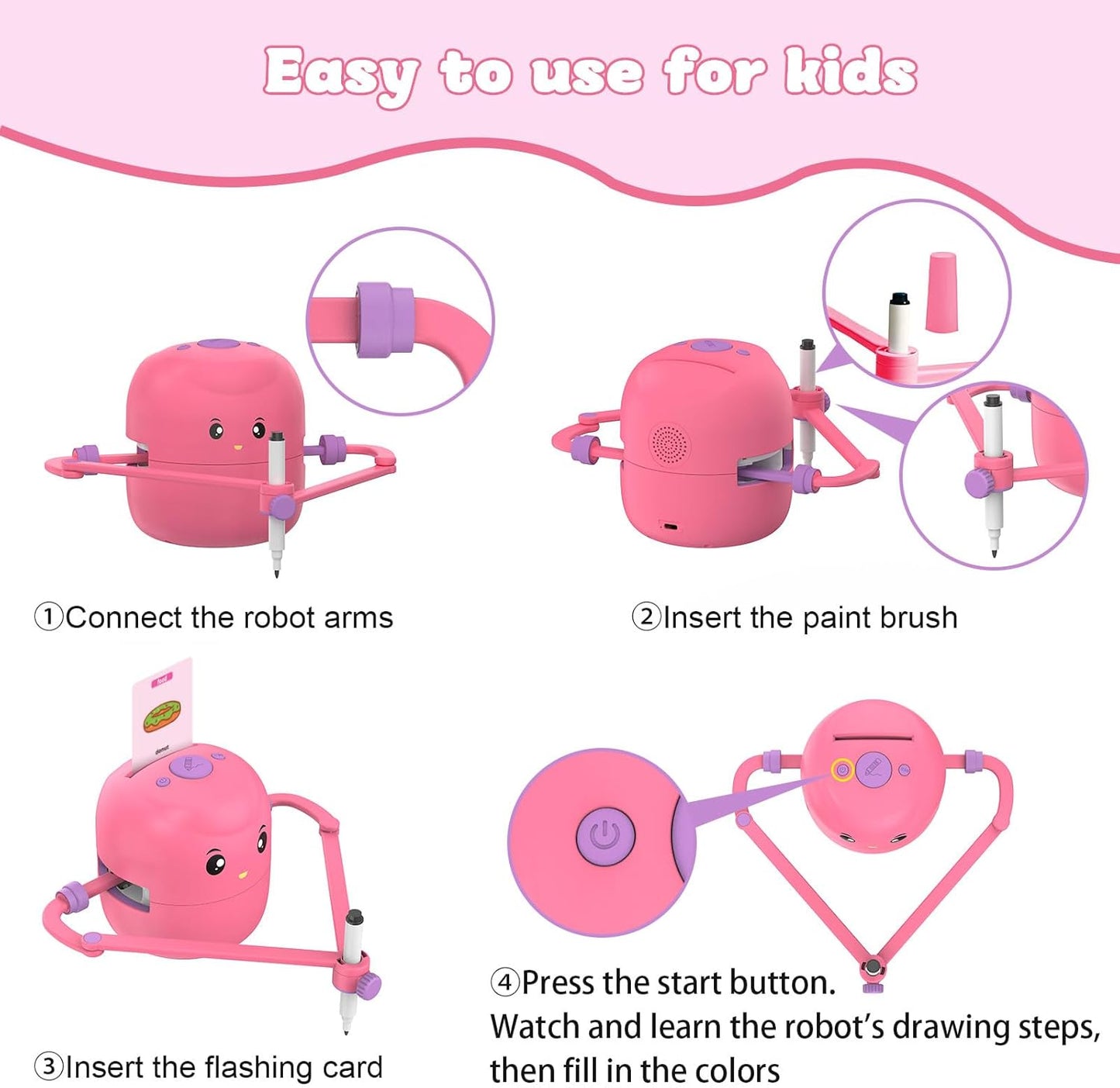 Creative Drawing Robot – Interactive Learning Toy for Kids Ages 3-6