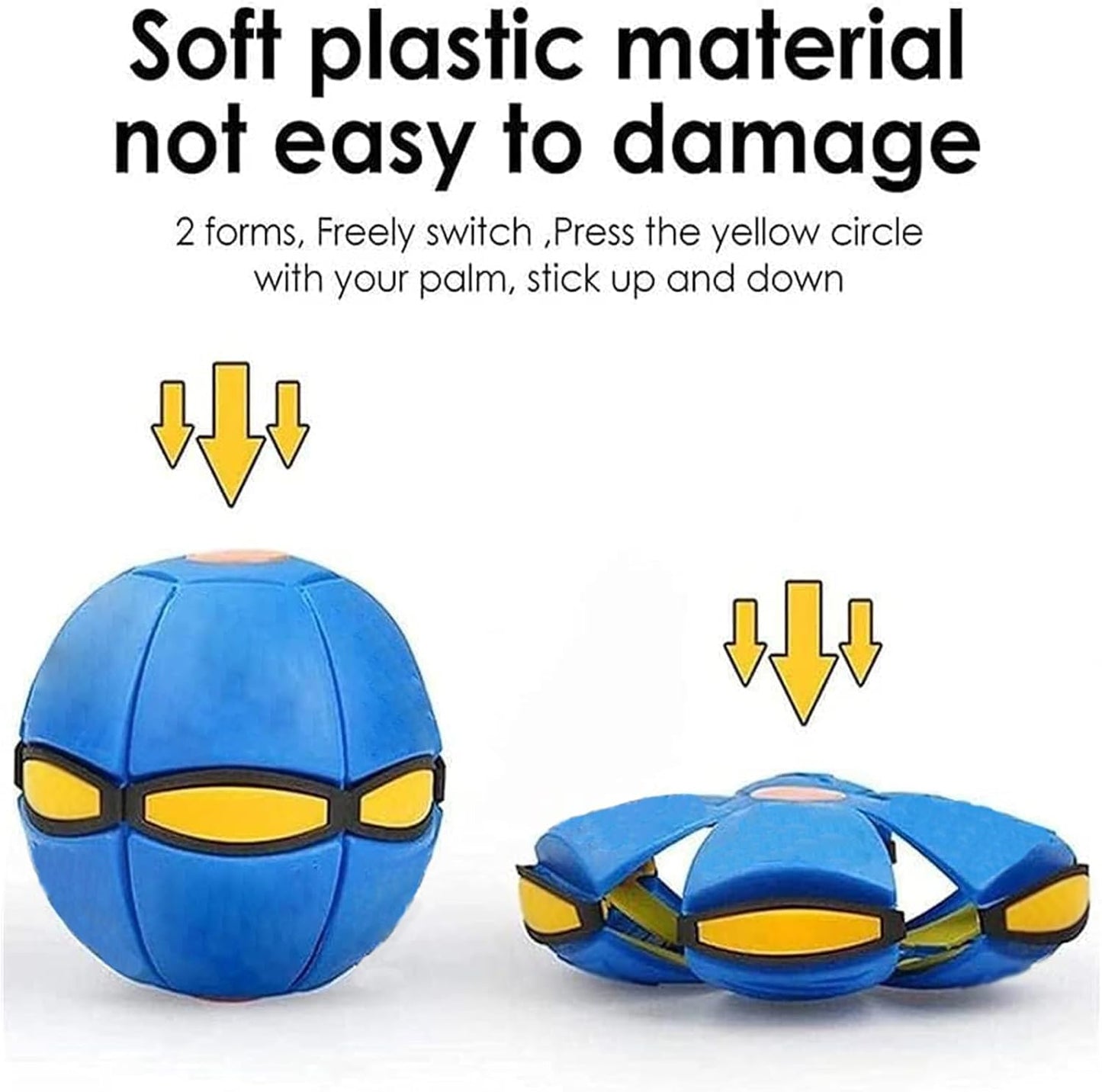 Magic Deformation UFO Flying Saucer Ball – Interactive Disc Ball Toy for Kids & Pets, Outdoor Games & Sports Fun