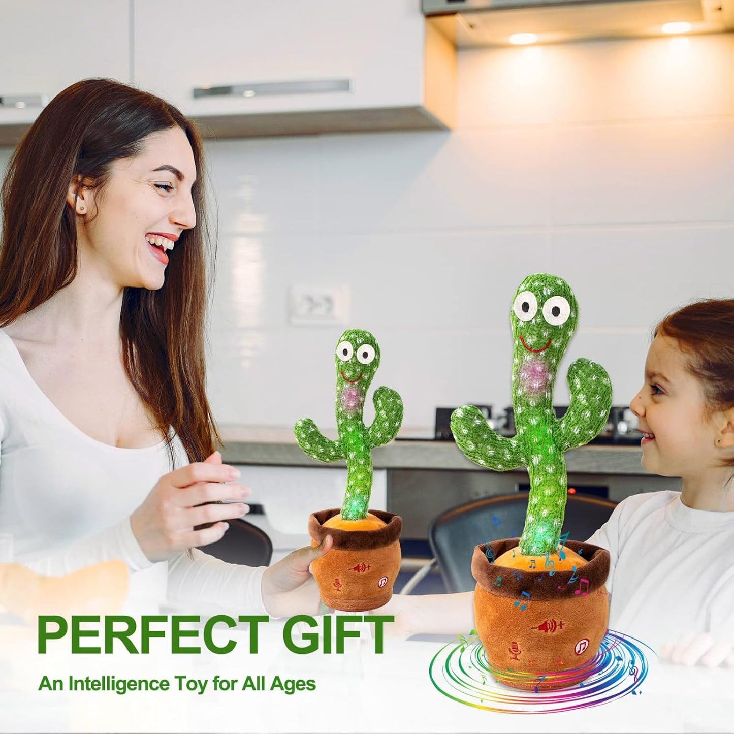 Dancing Cactus Plush Toy – Talking & Singing Fun Gift for Kids and Adults (Single)