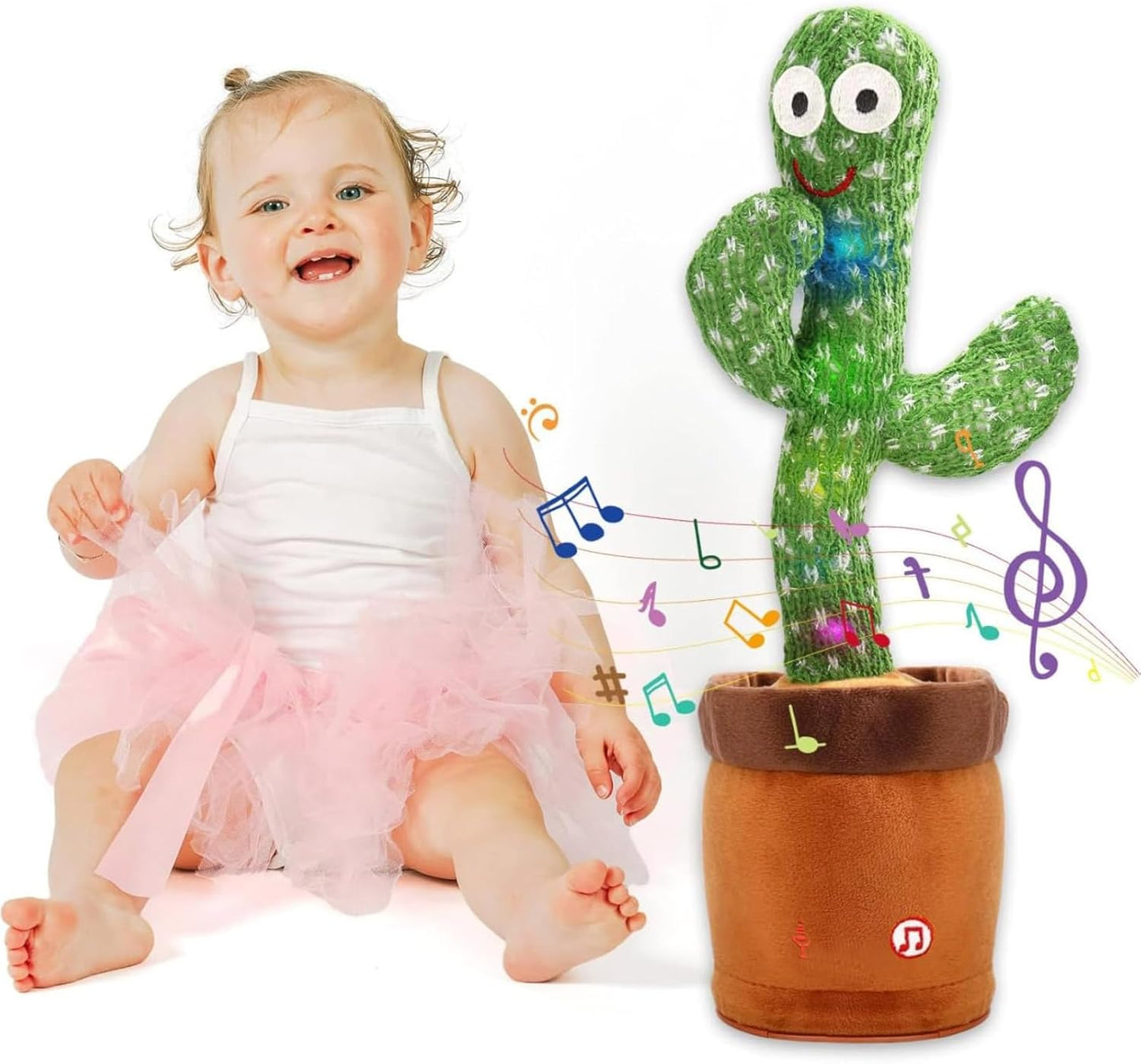 Dancing Cactus Plush Toy – Talking & Singing Fun Gift for Kids and Adults (Single)