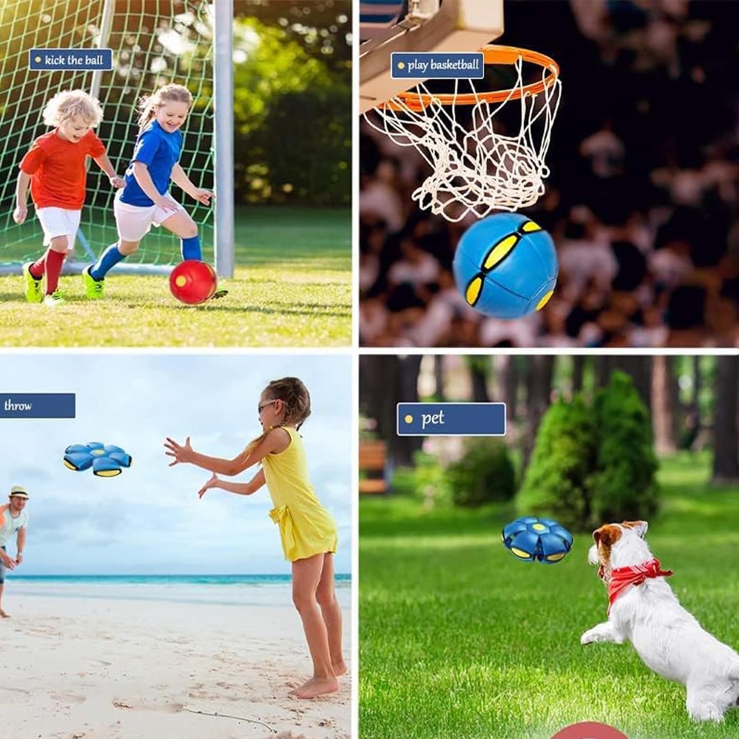 Magic Deformation UFO Flying Saucer Ball – Interactive Disc Ball Toy for Kids & Pets, Outdoor Games & Sports Fun