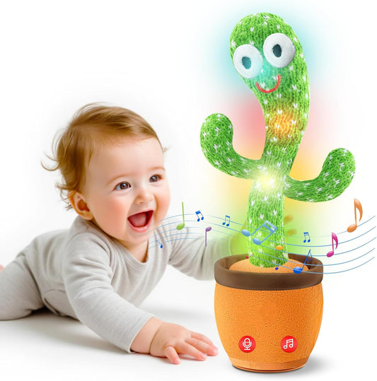 Dancing Cactus Plush Toy – Talking & Singing Fun Gift for Kids and Adults (Single)