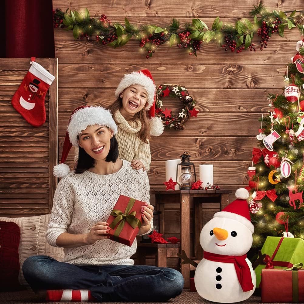 Christmas Plush Toy – Cute Santa & Snowman Dolls for Kids and Holiday Decoration & Gift