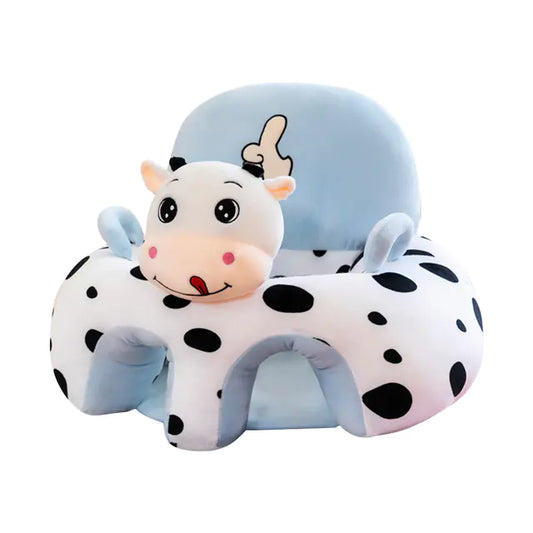 Plush Animal Baby Learning Seat – Doll Plush Infant Floor Chair with Back Support | Sit Me Up Sofa for Babies 3+ Months, Toddler Plush Animal Chair