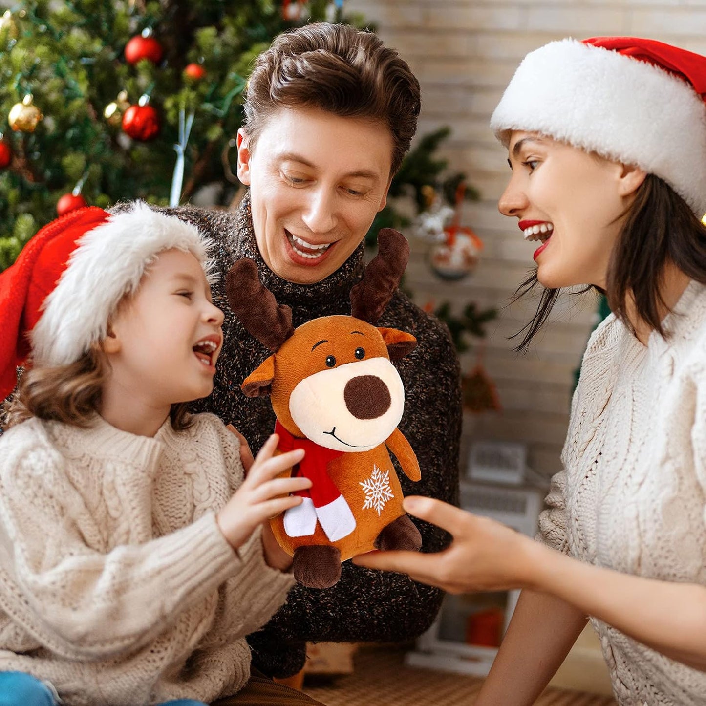 Christmas Plush Toy – Cute Santa & Snowman Dolls for Kids and Holiday Decoration & Gift