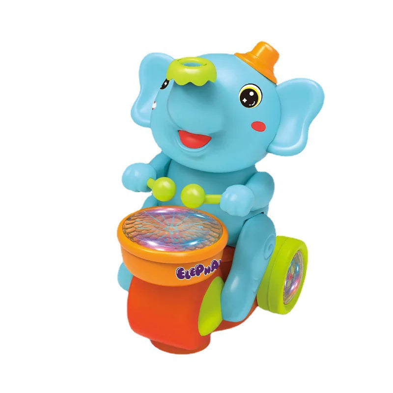 Elephant Musical Toy – Crawling, Lights, Sounds & Ball-Blowing Fun | Sensory Toy & Birthday Gift for Babies 6–12 Months