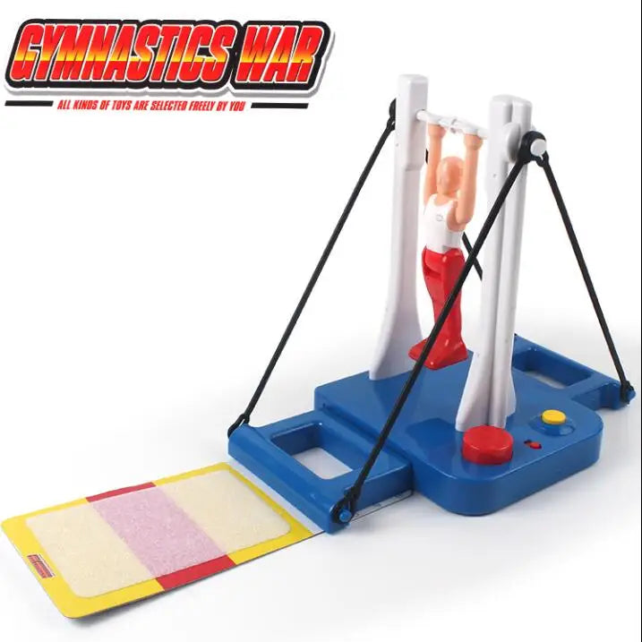 Gymnastics Board Game: Figure-Rotating Athletic Table Game Toy for Home Parties