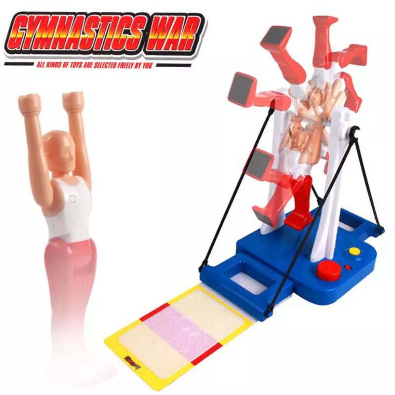 Gymnastics Board Game: Figure-Rotating Athletic Table Game Toy for Home Parties