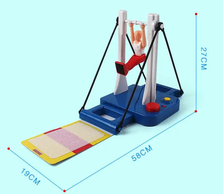 Gymnastics Board Game: Figure-Rotating Athletic Table Game Toy for Home Parties