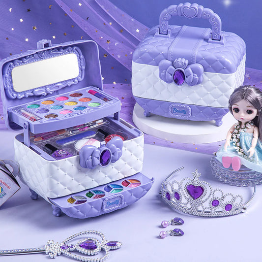 Princess Makeup Kit for Girls – Kids Makeup Set Girls, Make Up Starter Kit Children, Princess Pretend Play Toys, Little Girl Makeup Set for Ages 4–12