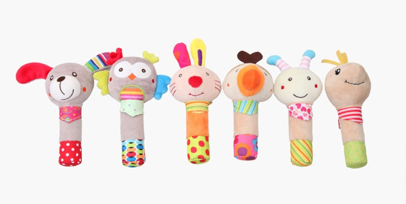 Educational Hanging Rattles for Newborns in Their Soft Crib Wonderland