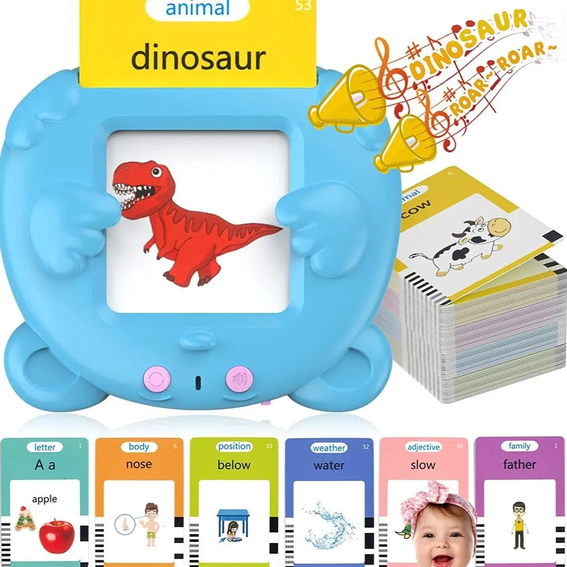 Interactive Learning Machine: Early Educational Toys for Baby Boys and Girls - Preschool Reading, 224 Sight Words Flash Cards, English Language Electronic Book