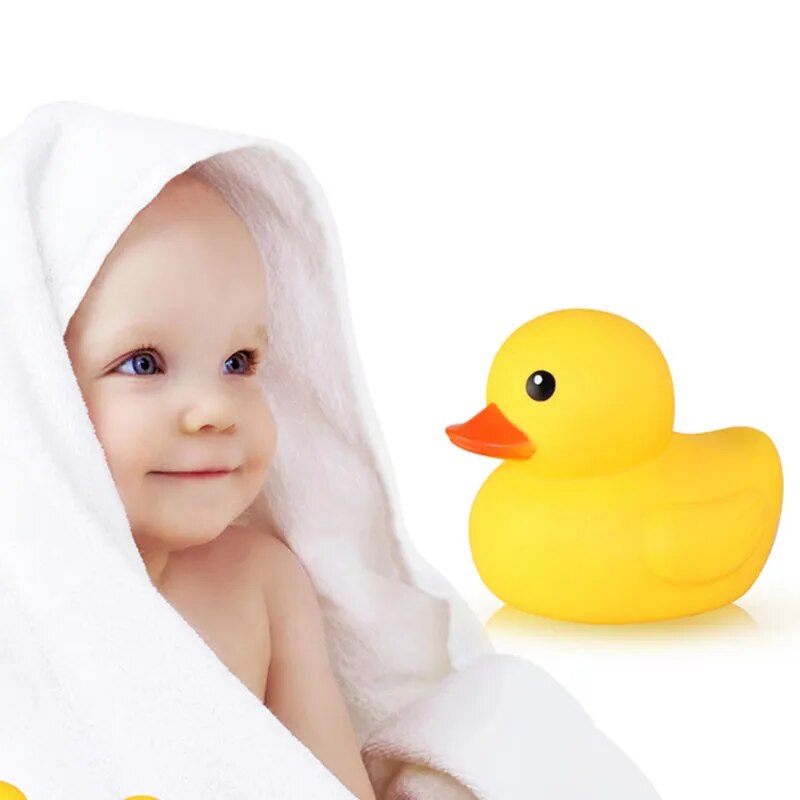 Rubber Yellow Duck: Bathtime Water Play in the Bathroom