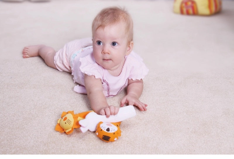 Educational Hanging Rattles for Newborns in Their Soft Crib Wonderland