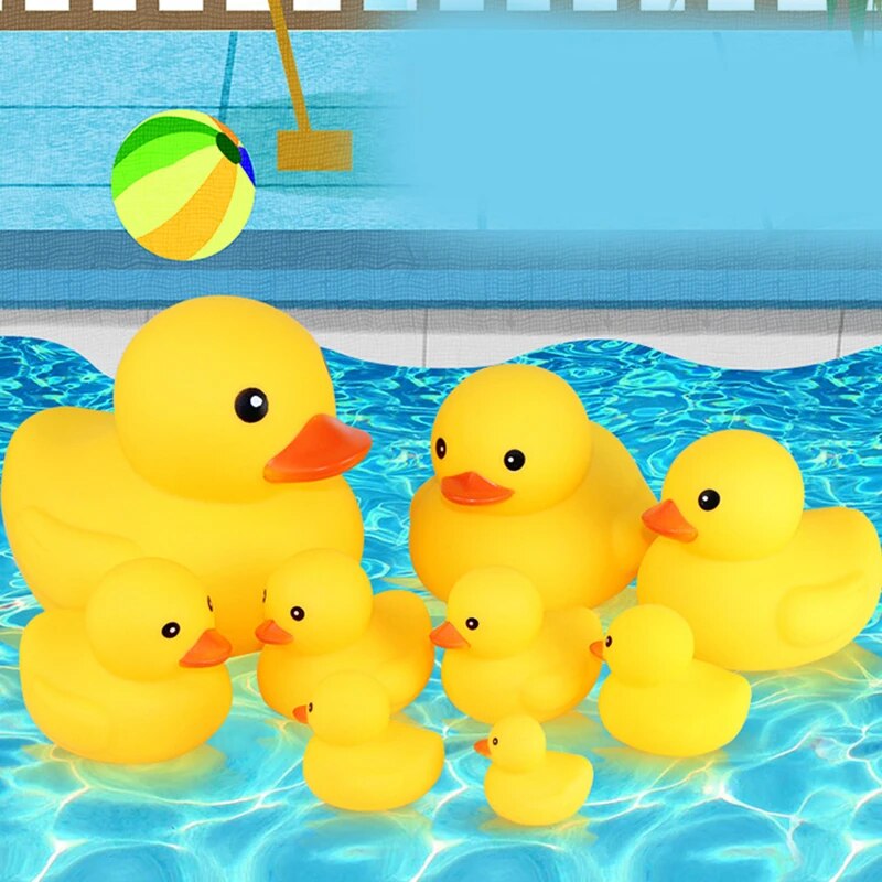 Rubber Yellow Duck: Bathtime Water Play in the Bathroom