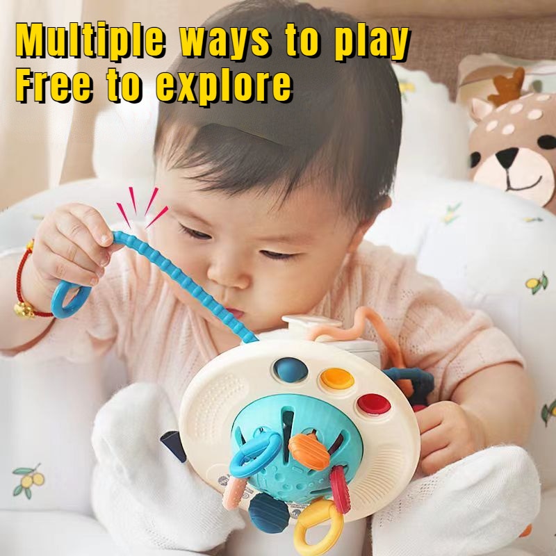 Montessori Pull String Sensory Toys for Baby's Development and Grasp Training (1-3 Years)