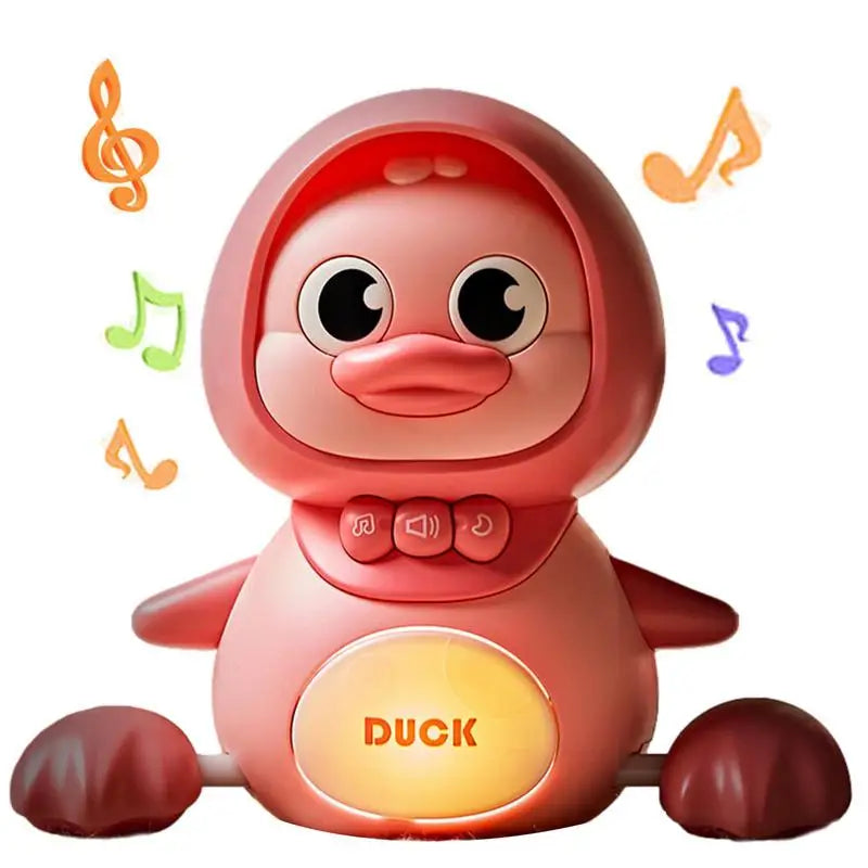 Electronic Musical Duck Toy: Magnetic Swinging, Walking, Crawling - Adorable Baby Toy