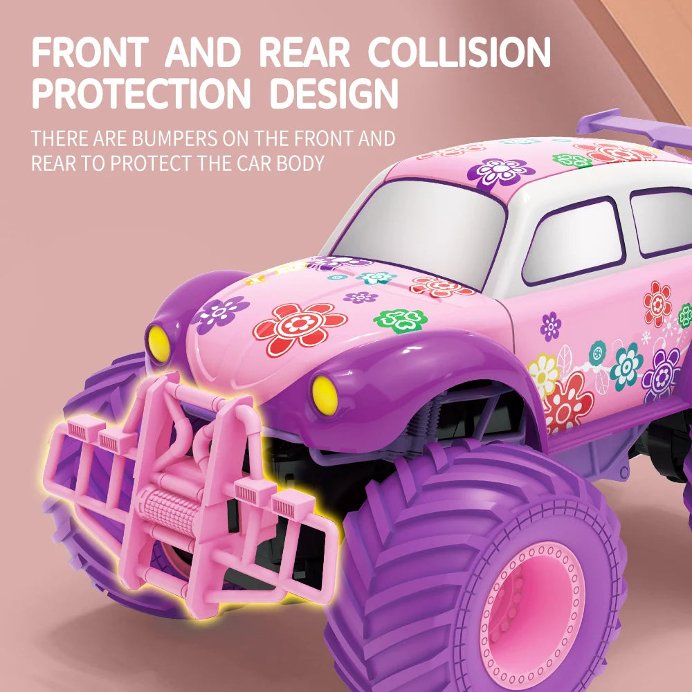 Purple RC Off-Road Drifting Car: High-Speed Electric Drive with Big Wheels, Perfect for Girls!