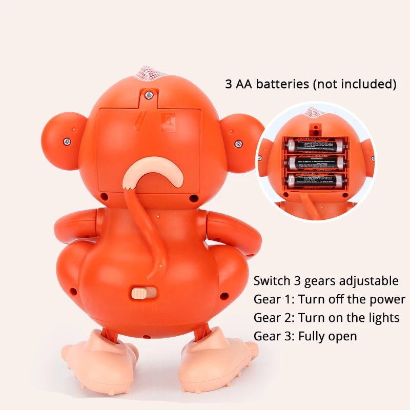 Electric Dancing Monkey: Singing Baby Toy with Swing and Walking Features - Musical Entertainment for Babies and Toddlers