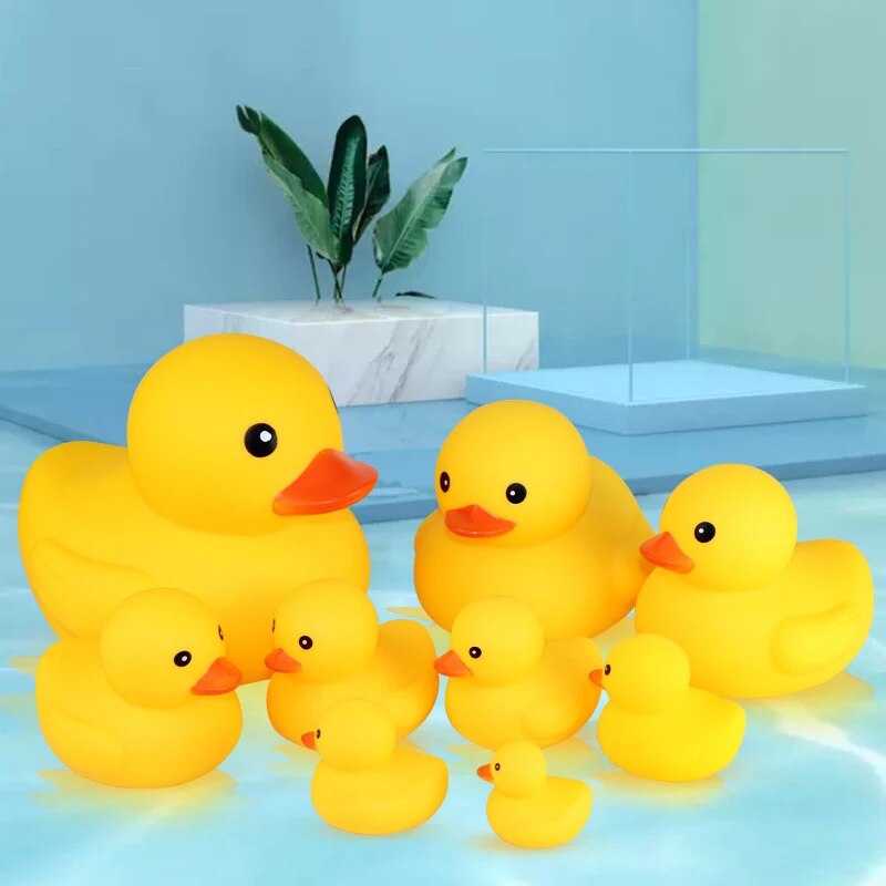 Rubber Yellow Duck: Bathtime Water Play in the Bathroom